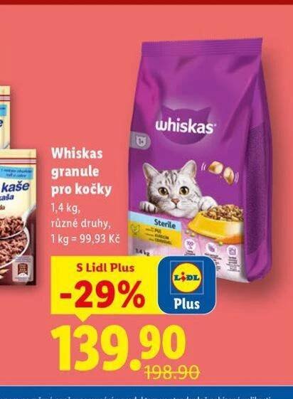 WHISKAS GRANULE PRO KOČKY