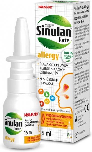 Sinulan Walmark  Forte Allergy roztok do nosa 15 ml