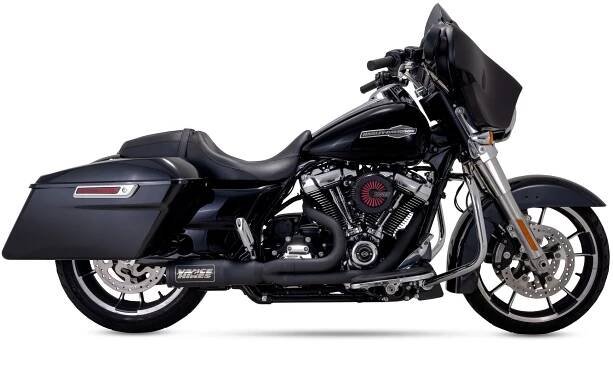 VÝFUK 2V1 ČERNÝ S VYSOKÝM VÝKONEM VANCE&HINES HARLEY DAVIDSON ROAD KING GLIDE