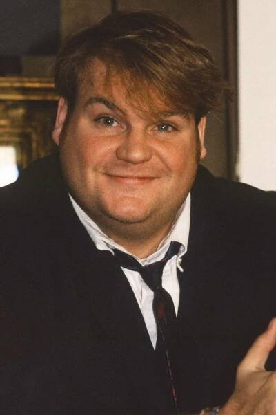 Chris Farley attends a Saturday Night Live cast press conference on September 18, 1990 in New York.