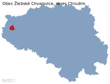 Žlebské Chvalovice v okrese Chrudim