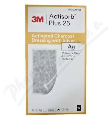 Actisorb Plus 25 krytí 10.5x19cm 10ks