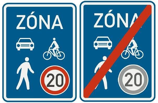 Přehledně: Sdílená zóna nebo P+D. Řidiče čekají od ledna nové značky, řeší parkování i odstup - Zdopravy.cz