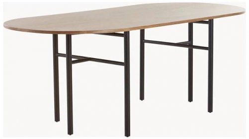 Oválný jídelní stůl z mangového dřeva Vejby, 210 x 95 cm | Westwing