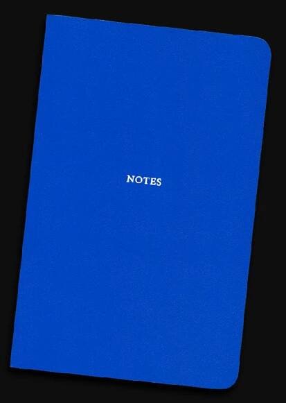 Notes modrý