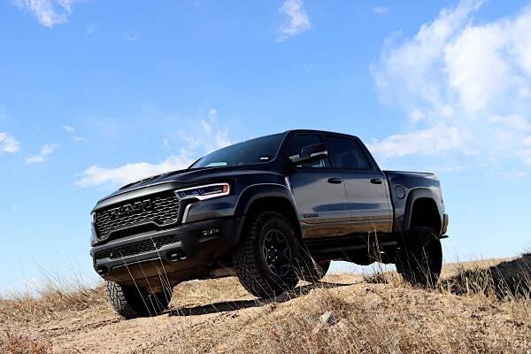 The 2025 Ram 1500 RHO ("Rhino") is new this year, replacing the Ram TRX model
