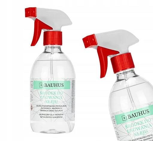 PROSTŘEDEK NA ODSTRAŇOVÁNÍ LEPIDLA na etikety tekutý odstraňovač nálepek sprej 500 ml Bauhus