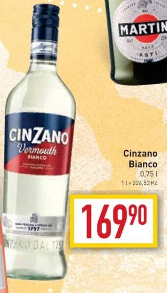 Billa Cinzano Bianco 0,75l nabídka