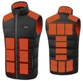 Diealles Shine heated vest, heating vest for men and women, heated vest with 21 heating zones and 3 adjustable temperatures (without power bank) - L