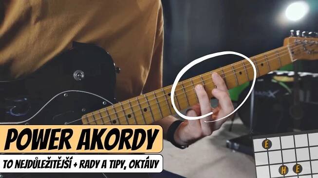 KYTARA - POWER AKORDY - To nejdůležitější + oktávy a další rady & tipy