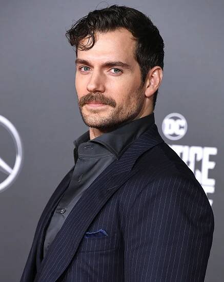 Henry Cavill at the Justice League premiere.