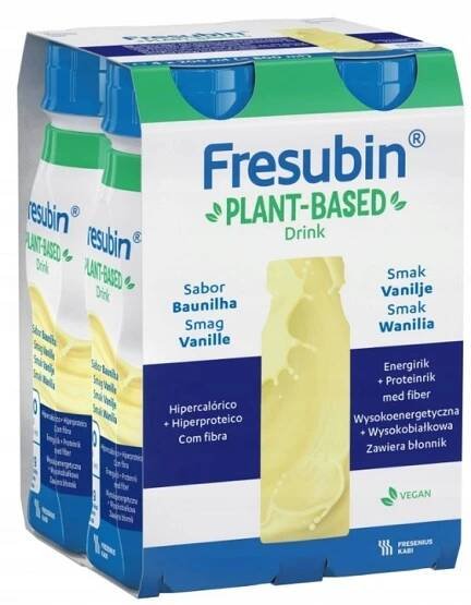 FRESUBIN PLANT-BASED Drink Vanilková příchuť tekutina 4 x 200 ml