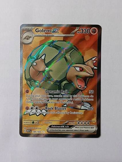 Golem ex (MEW 189) - 189/165 - Kompletní grafika - Pokemon 151