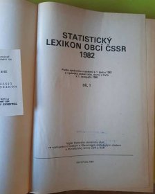 statistický lexikon obcí ČSSR 1982 I - Knihy