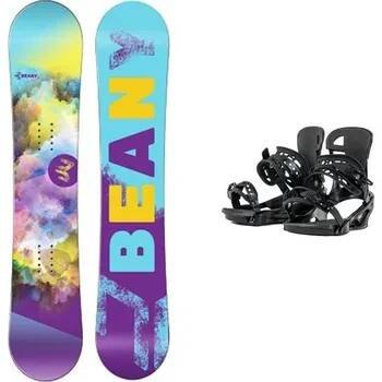 Snowboard Dětský SNB SET BEANY snowboard MEADOW + vázání TRUST Typ SNB: MEADOW velikost 140 cm, Vázání: TRUST M