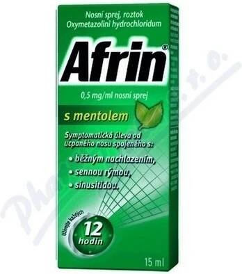 AFRIN S MENTOLEM NAS 0,5MG/ML NAS SPR SOL 15ML