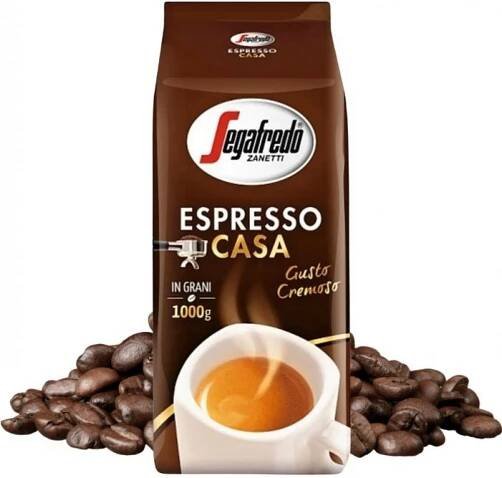 segafredo espresso casa zrnkova kava 1 kg