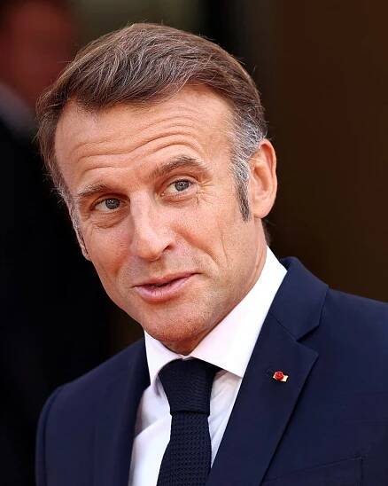 French Presdident Macron: will continue mandate until the end of its term