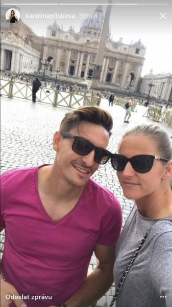 Plíšková a Hrdlička vrkají v Římě: Takhle to zamilovanému páru sluší na jednom z nejromantičtějších míst světa
