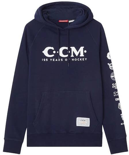 Mikina CCM 125 Years Anniversary Pullover Hoody SR tmavě modrá