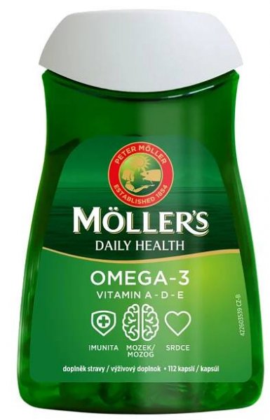 MOLLER´S Omega 3 DOUBLE 1×112 cps, rybí tuk