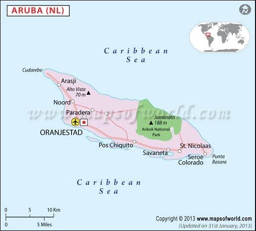 Aruba Map