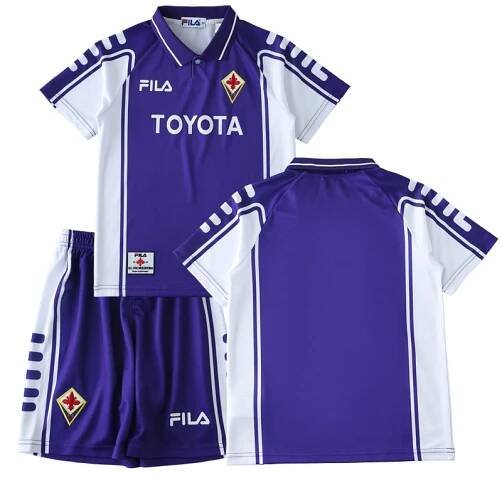 ACF Fiorentina Dětské Domácí Dres Komplety Retro 1999-2000