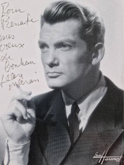 JEAN MARAIS - AUTOGRAM - ORIGINÁLNÍ PODPIS - Ostatní sběratelské předměty