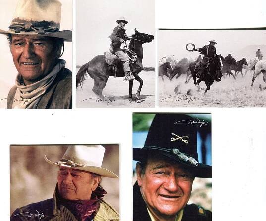John Wayne The Duke Promo Card Set 5 Cards Breygent 2005   - TvMovieCards.com