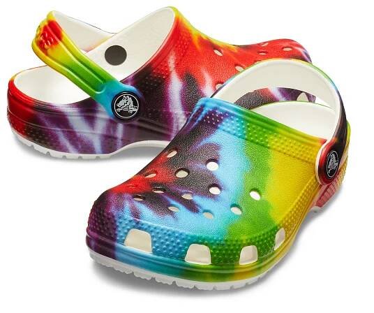 Obrázek produktu pro CROCS Classic Tie Dye Graphic Clog Kinder weiss 22-23