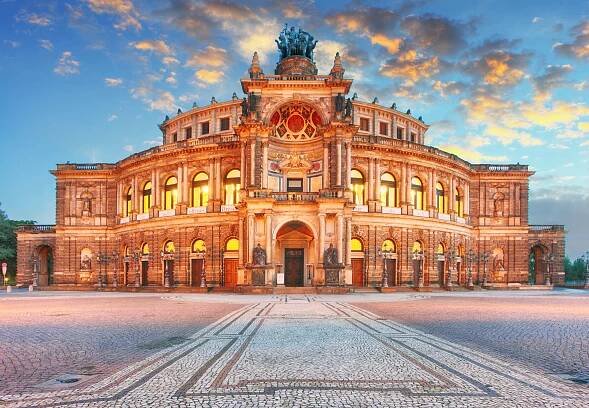 Drážďany - Semperoper, Německo — Stock obrázek