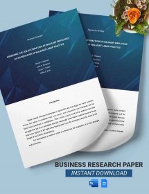 Business Research Paper Template