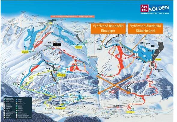 Sölden posiluje novými lanovkami spojení s ledovcem. Nové sjezdovky navíc lépe propojí areál - Lyžařské oblasti - Články