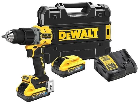 DeWalt DCD805H2T / Aku Bezuhlíková příklepová vrtačka / 18 V Li-Ion / 2x 5.0 Ah
