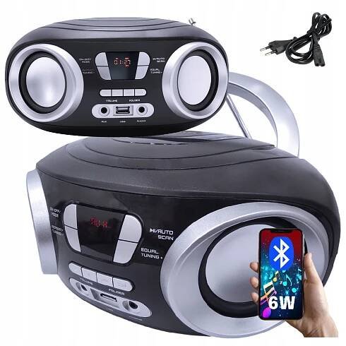 USB AUX MP3 rádio Kuchyňské rádio Bluetooth Boombox Manta Chilli