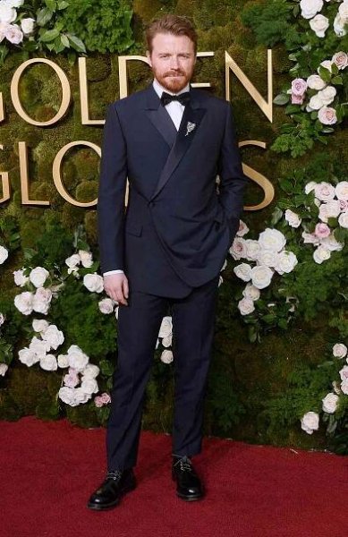 Scottish actor Jack Lowden arrives for the 82nd annual Golden Globe Awards at the Beverly Hilton hotel in Beverly Hills, California, on January 5, 2025. 