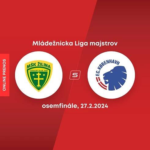 Mládežnícka Liga majstrov: Futbalisti Žiliny prehrali po penaltovom rozstrele s FC Kodaň