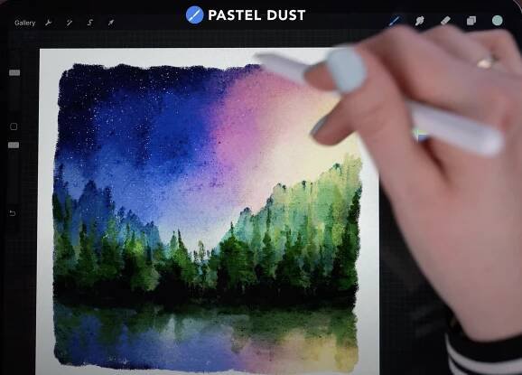 Beginner Procreate Landscape Tutorial — wooly pronto