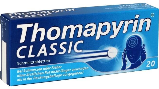 THOMAPYRIN CLASSIC bolesti bolesti, 20 ks