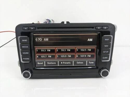 Navigační rádio VW RNS-510 RNS510 hlavní jednotka 3C0035684G GPS V12 mapy MK6 AKTUALIZOVÁNO