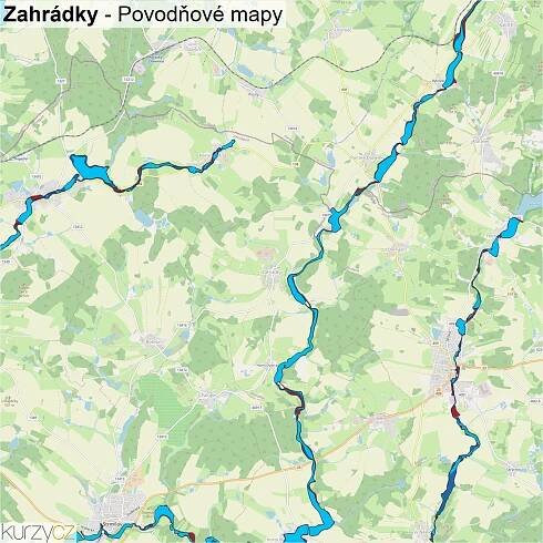Zahrádky - mapy | Kurzy.cz
