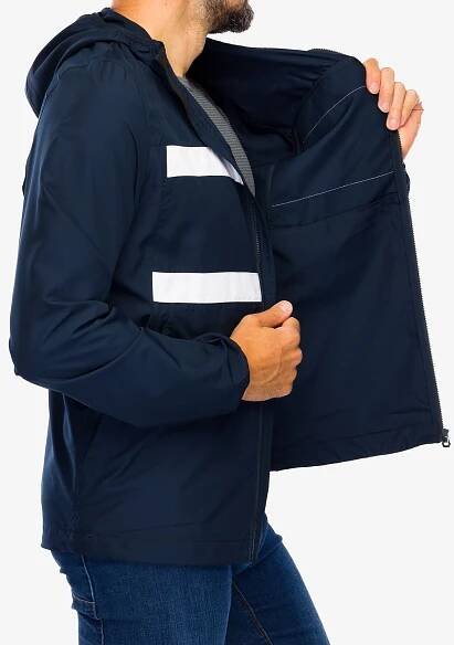 Bunda Helly Hansen Salt Striped Windbreaker Jacket - navy