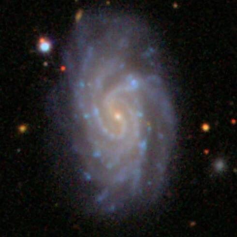 SDSS image of spiral galaxy NGC 4545