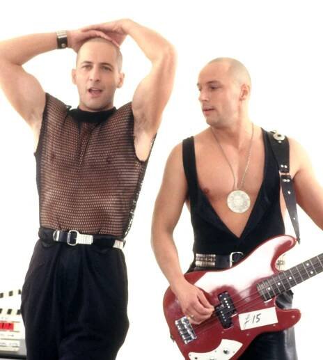 Right Said Fred on the set of their 