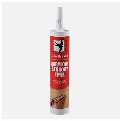 Tmel akrylový štukový Den Braven bílý /310 ml