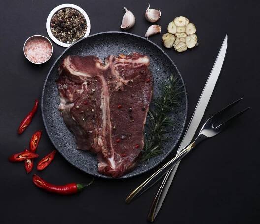 T-Bone Steak classic shot