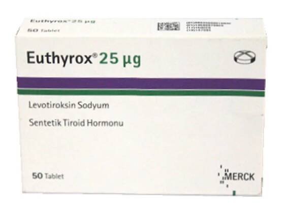 Euthyrox 25mcg 50 tabs