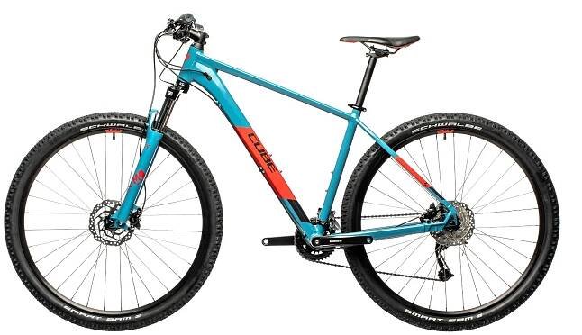 Horské kolo CUBE AIM EX 2021 27,5 blue'n'red | CYKLOKYJOVSKY.cz