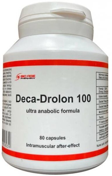 DECA DROLON 100 - 80 uzávěrů. - ULTRA ANABOLICKÝ VZOREC, růst svalů, testosteron