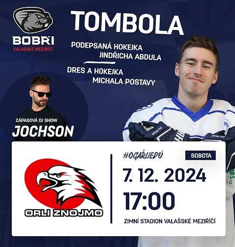 HC Bobři - Orli Znojmo, zápasová DJ show i hokejová tombola | Kalendář | Kalendář akcí